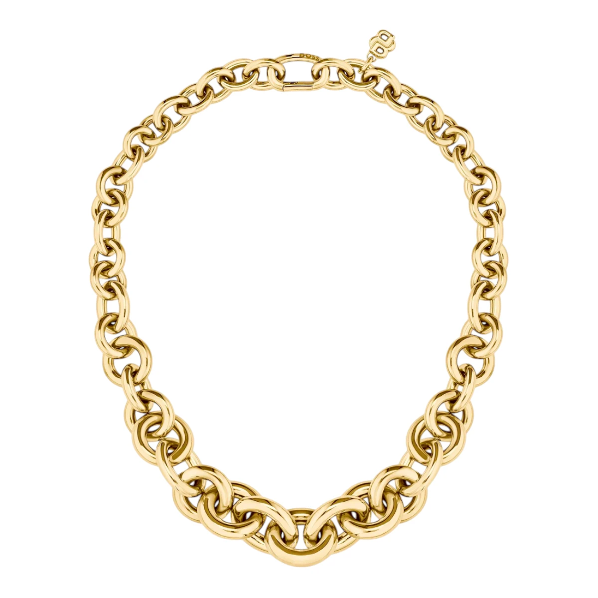 1580734 BOSS Double B Halsband Stål Guld - Bild 1