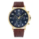 Tommy Hilfiger Dressed Up Quartz Läder Blå