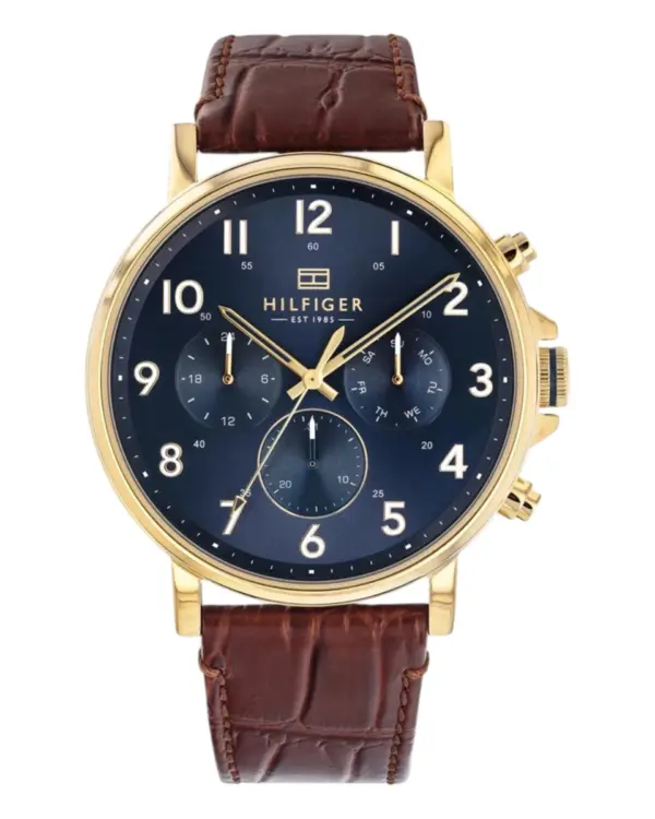Tommy Hilfiger Dressed Up Quartz Läder Blå