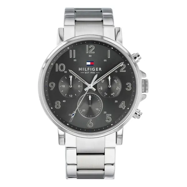 Tommy Hilfiger Daniel Quartz Stållänk Grå