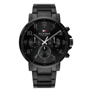 Tommy Hilfiger Daniel Quartz Stållänk Svart