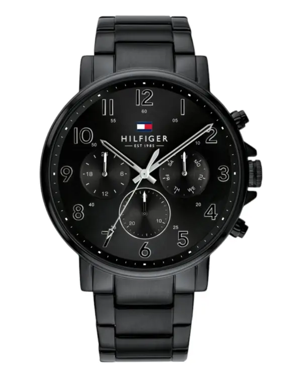 Tommy Hilfiger Daniel Quartz Stållänk Svart