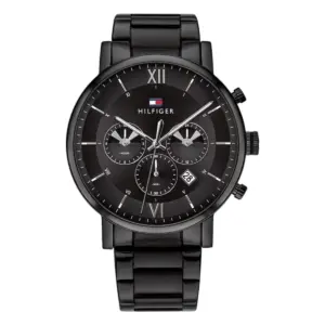 Tommy Hilfiger Daniel Quartz Svart Stållänk Svart