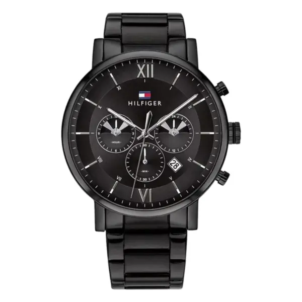 Tommy Hilfiger Daniel Quartz Svart Stållänk Svart
