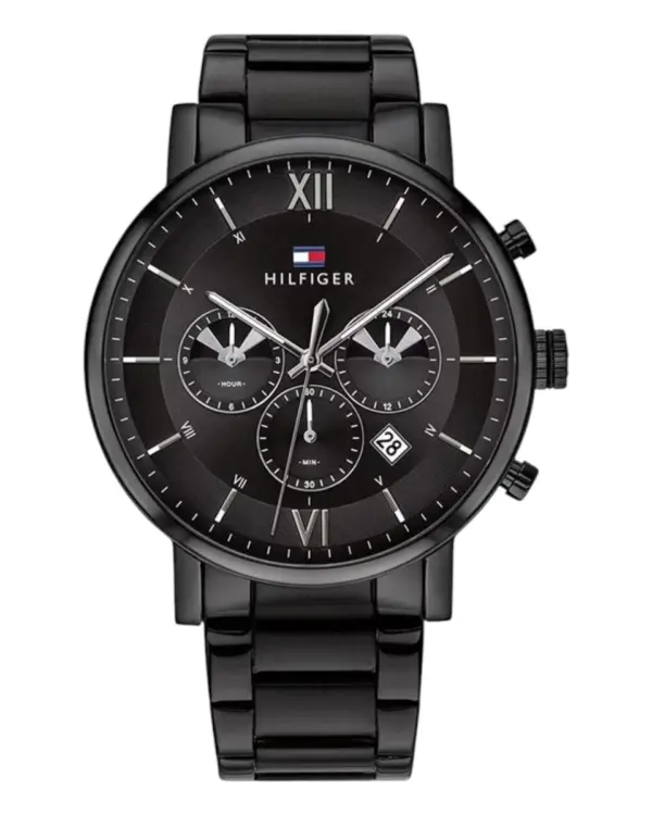 Tommy Hilfiger Daniel Quartz Svart Stållänk Svart