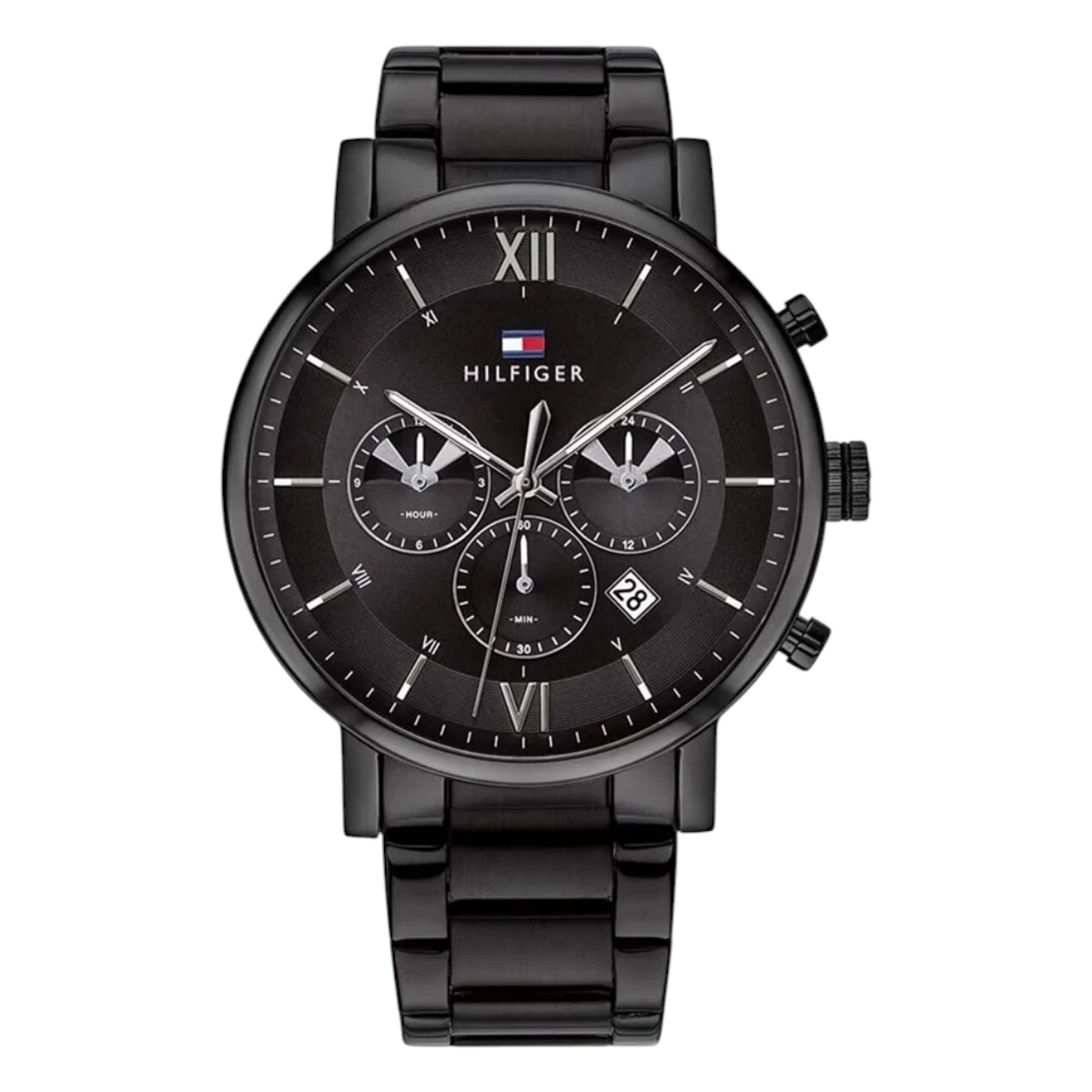 1710410 Tommy Hilfiger Daniel Quartz Svart Stållänk Svart