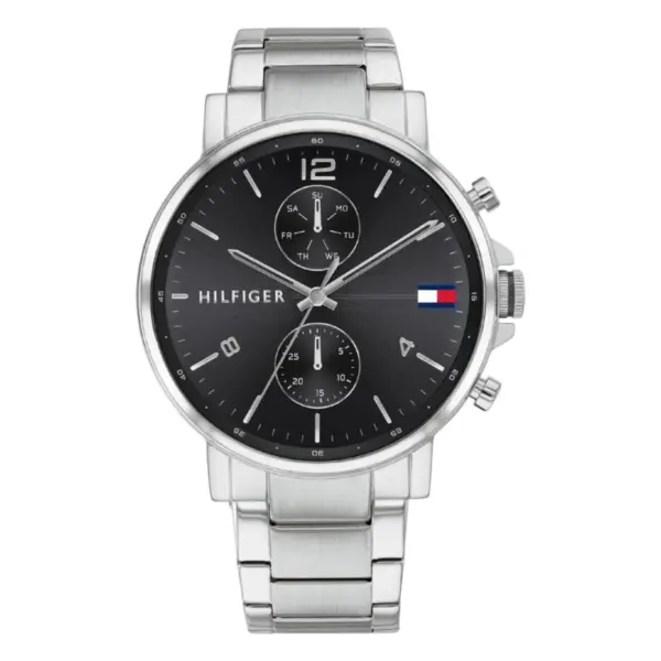 Tommy Hilfiger Daniel Quartz Stållänk Svart