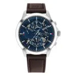 Tommy Hilfiger Henry Quartz Läder Blå