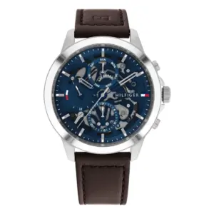 Tommy Hilfiger Henry Quartz Läder Blå