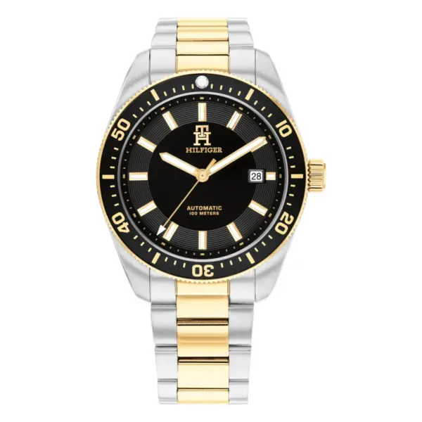 Tommy Hilfiger TH85 Automatic Stållänk Svart