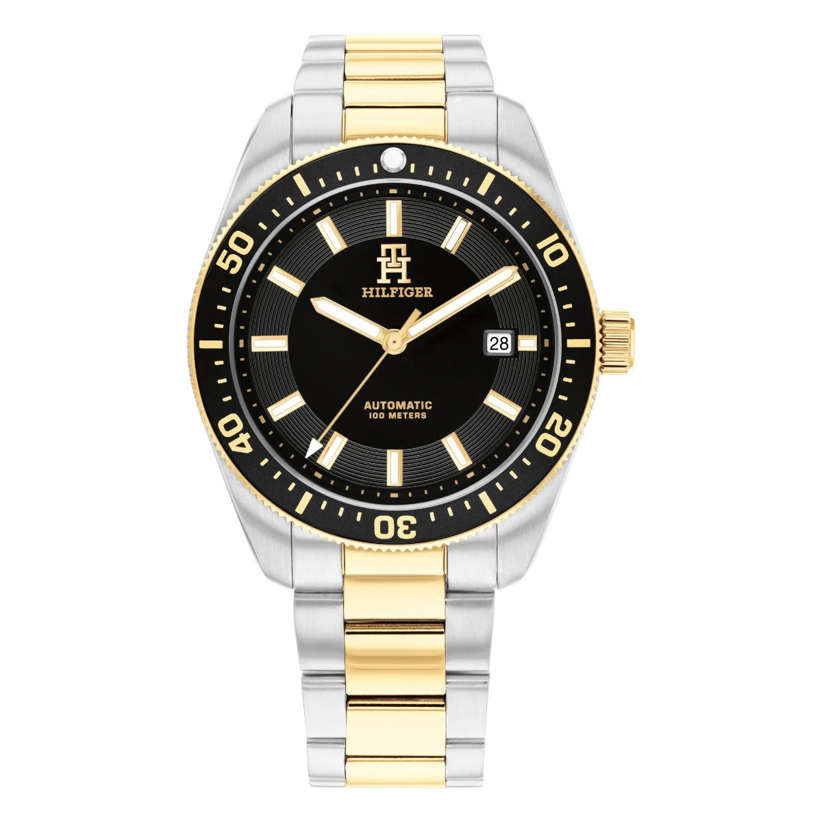 1710552_1 Tommy Hilfiger TH85 Automatic Stållänk Svart - Bild 1