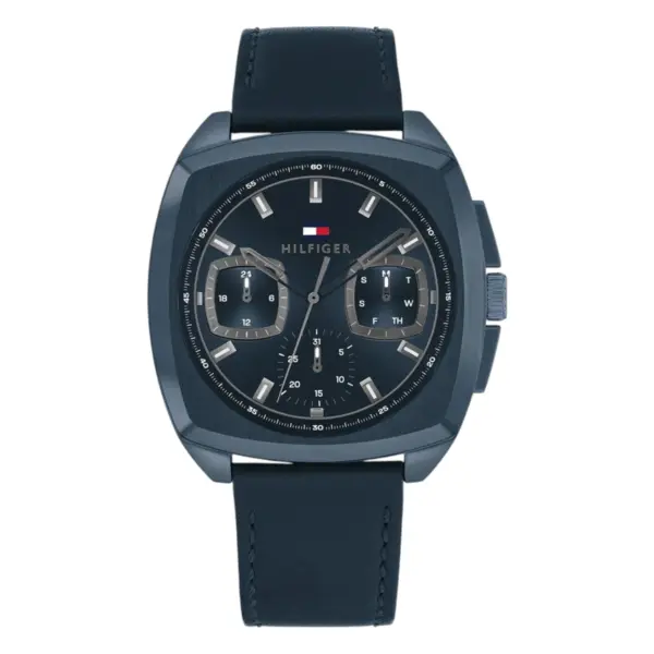 Tommy Hilfiger Apollo Quartz Läder Blå