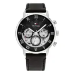 Tommy Hilfiger Legend Quartz Läder Svart