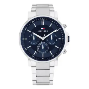 Tommy Hilfiger Tyson Quartz Stållänk Blå