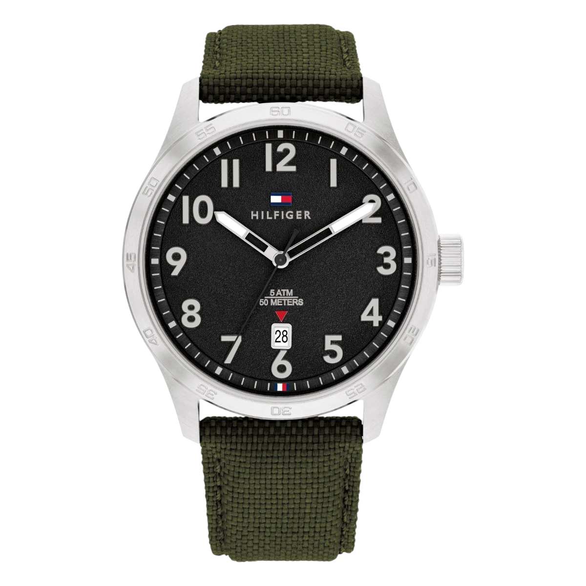 1710593_1 Tommy Hilfiger Forrest Quartz Textil Svart - Bild 1
