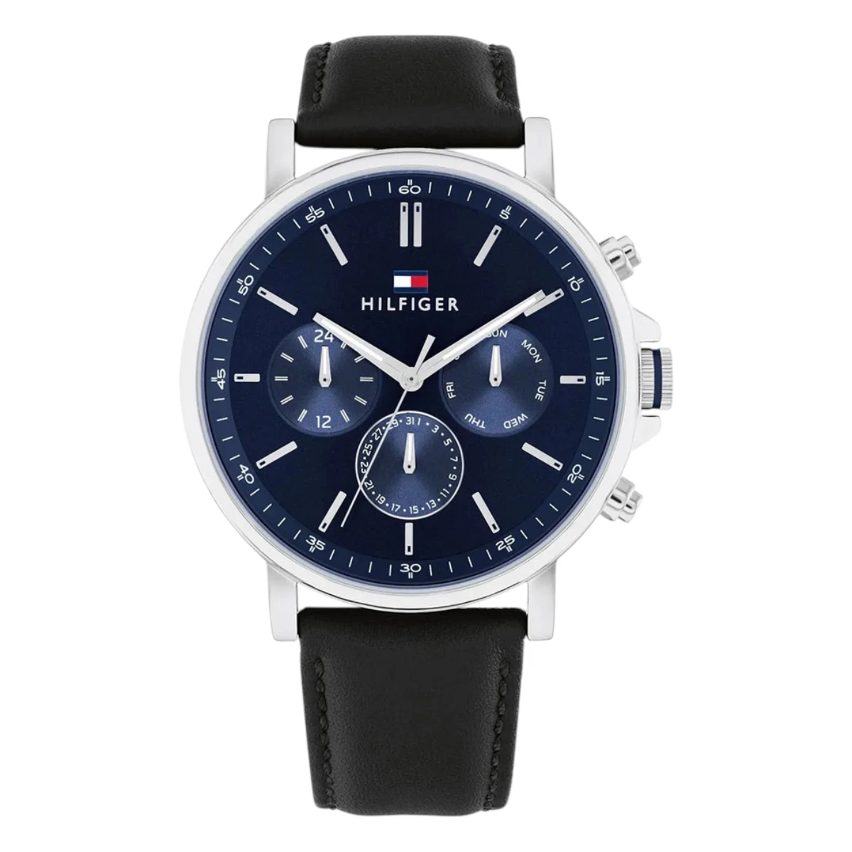 1710603 Tommy Hilfiger Tyson Quartz Läder Blå