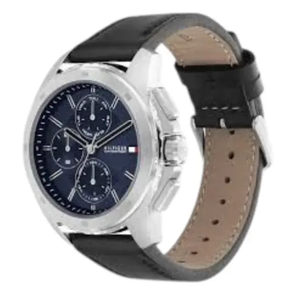 Tommy Hilfiger Walker Quartz Läder Blå, bild 2