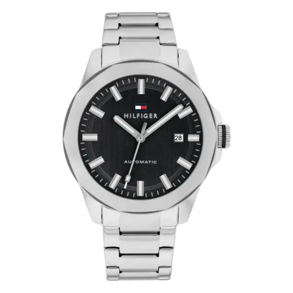 Tommy Hilfiger Lars Automatic Stållänk Svart