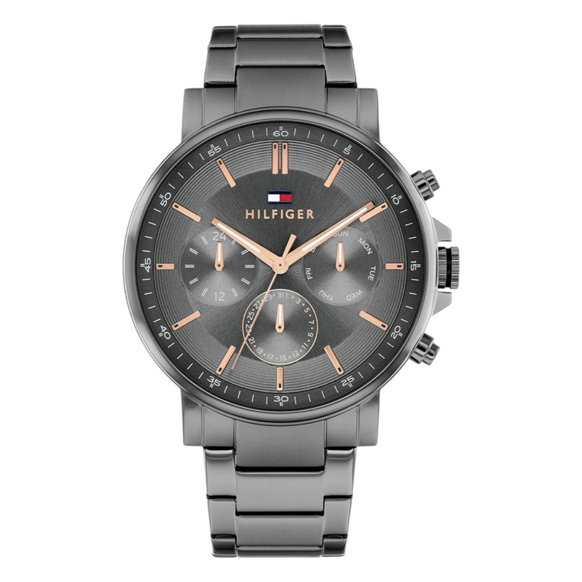 1710711 Tommy Hilfiger Tyson Stållänk Mörkgrå