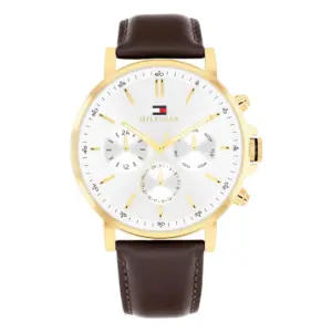 Tommy Hilfiger Tyson Quartz Läder Silver