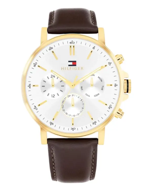 Tommy Hilfiger Tyson Quartz Läder Silver