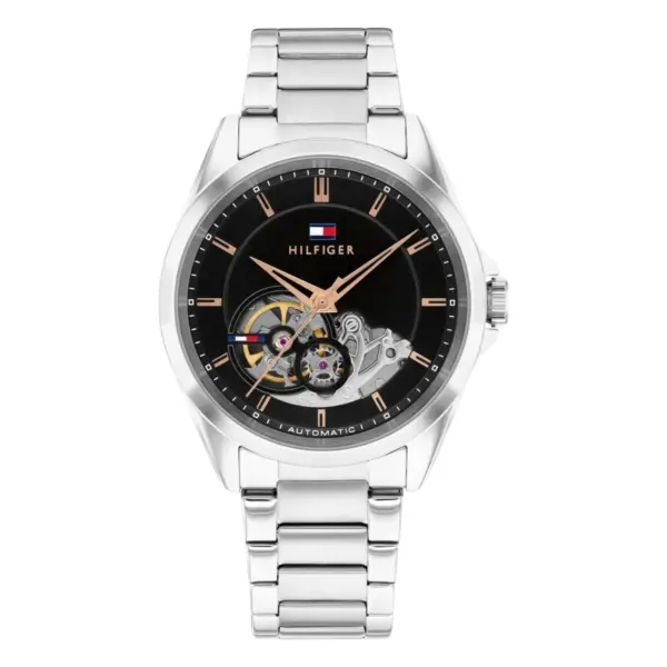 Tommy Hilfiger Baker Automatic Stållänk Svart