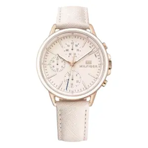 Tommy Hilfiger Carly Quartz Läder Roséguld
