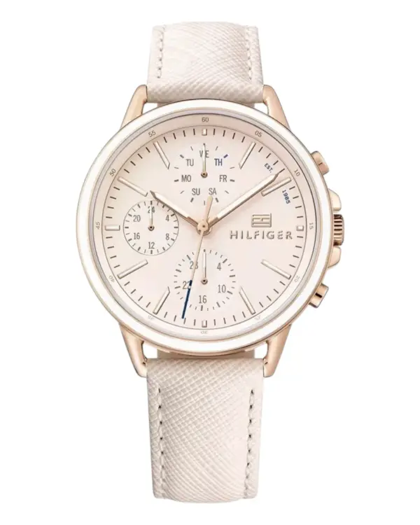 Tommy Hilfiger Carly Quartz Läder Roséguld