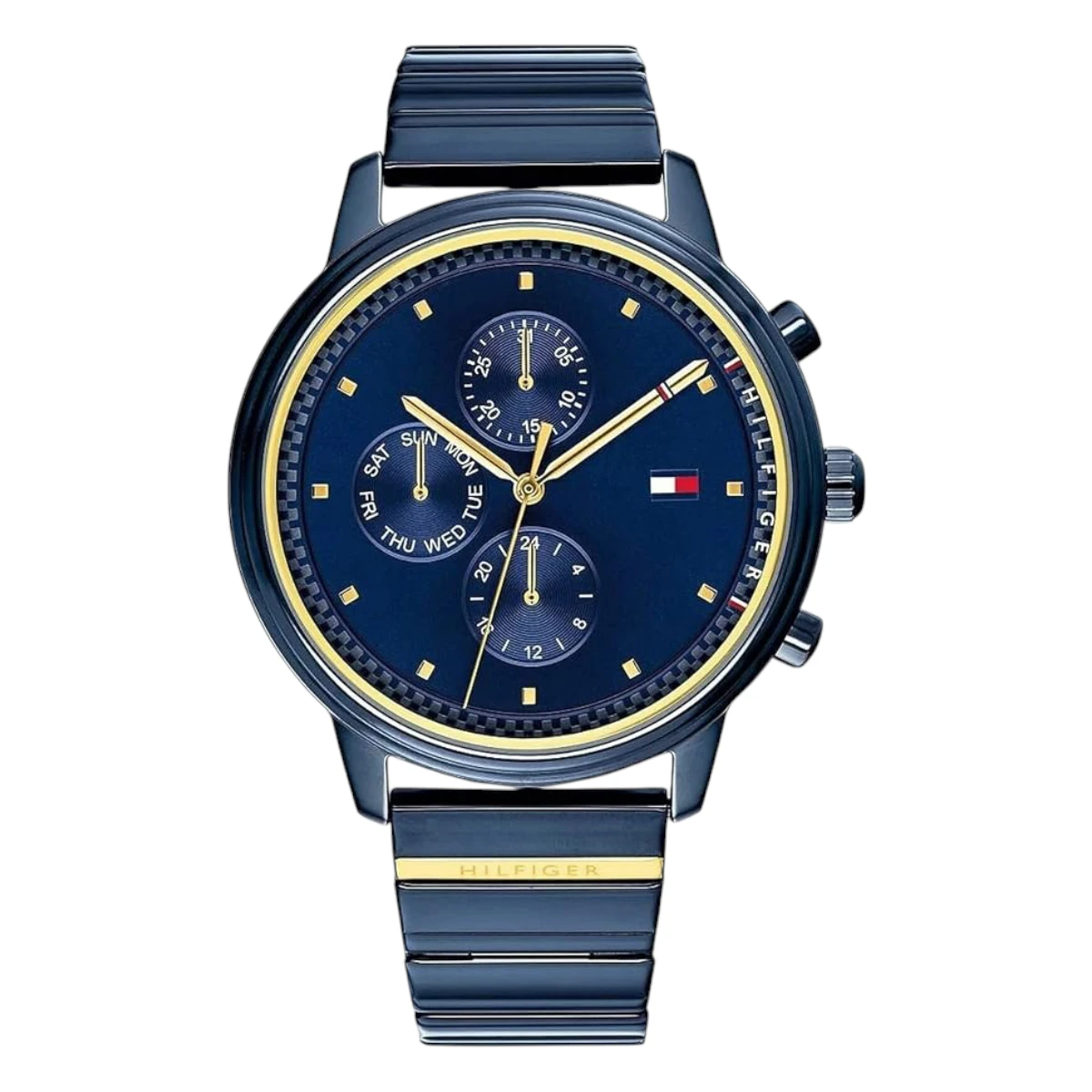 1781893 Tommy Hilfiger Blake Quartz Tvåfärgad Stållänk Blå