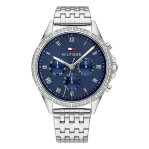 Tommy Hilfiger Ari Quartz Stållänk Blå