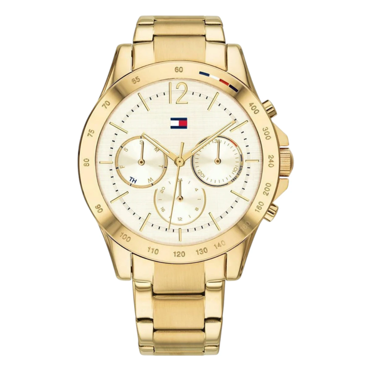 1782195 Tommy Hilfiger Haven Quartz Stållänk Guld