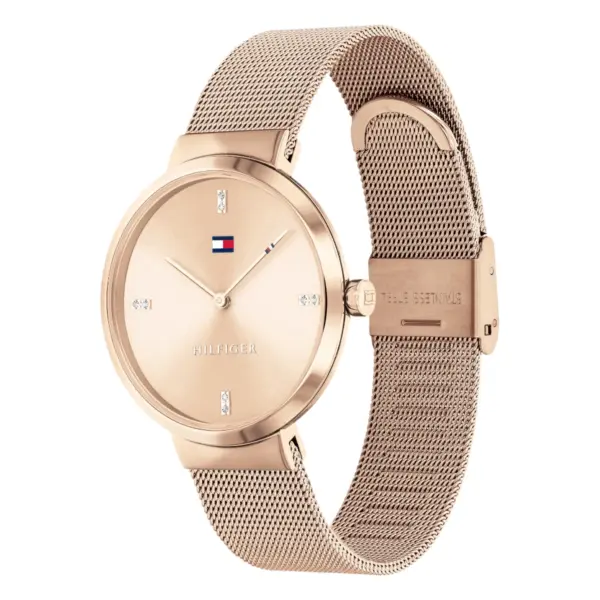 Tommy Hilfiger Liberty Quartz Milaneselänk Roséguld, bild 2