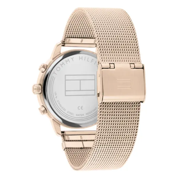 Tommy Hilfiger Classic Quartz Stållänk Roséguld, bild 2
