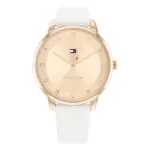 Tommy Hilfiger Paige Quartz Läder Roséguld