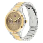 Tommy Hilfiger Lexi Quartz Tvåfärgad Stållänk Brun - Bild 2