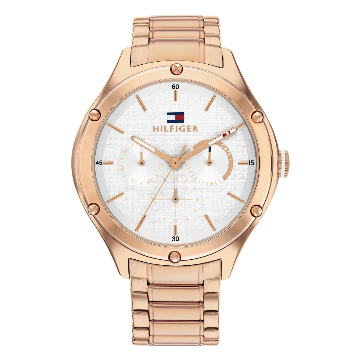 1782682_1 Tommy Hilfiger Lexi Quartz Stållänk Vit - Bild 1