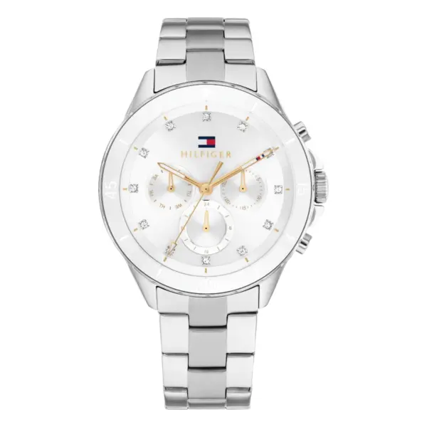 Tommy Hilfiger Mellie Quartz Stållänk Vit