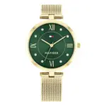 Tommy Hilfiger Ella Quartz Milaneselänk Grön