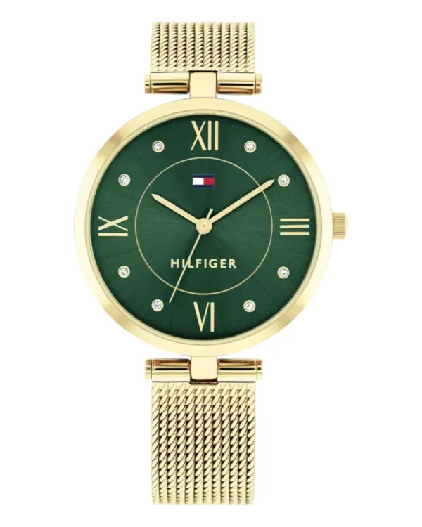 Tommy Hilfiger Ella Quartz Milaneselänk Grön