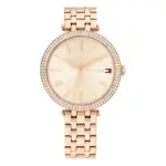 Tommy Hilfiger Natalie Quartz Stållänk Roséguld