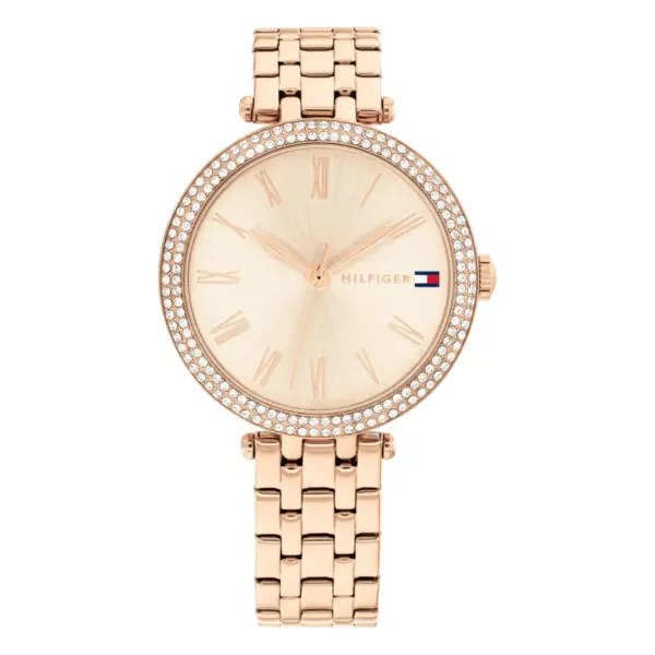 Tommy Hilfiger Natalie Quartz Stållänk Roséguld