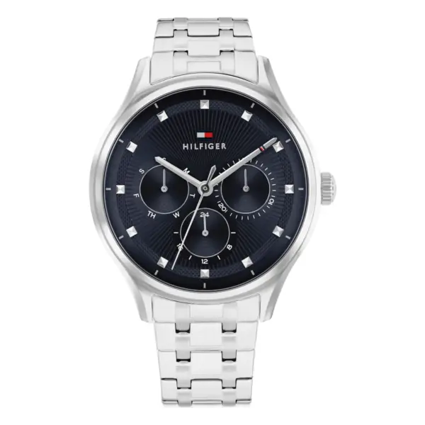 Tommy Hilfiger Gianna Quartz Stållänk Mörkblå