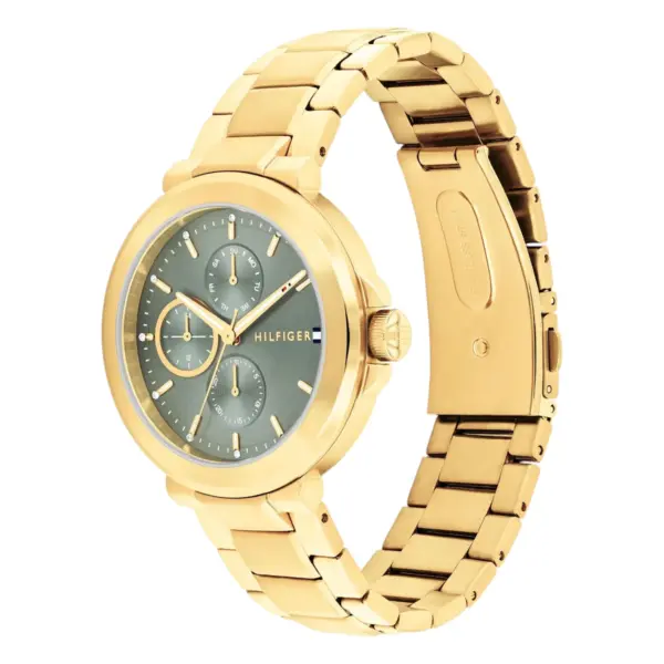 Tommy Hilfiger Lori Quartz Stållänk Grön