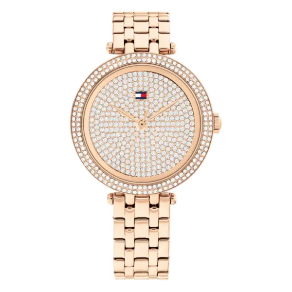 Tommy Hilfiger Natalie Quartz Stållänk Roséguld