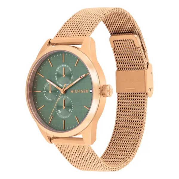 Tommy Hilfiger Camille Quartz Mesh Grön, bild 2
