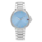 Tommy Hilfiger Lori Quartz Stållänk Isblå