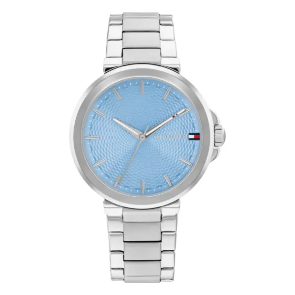 Tommy Hilfiger Lori Quartz Stållänk Isblå