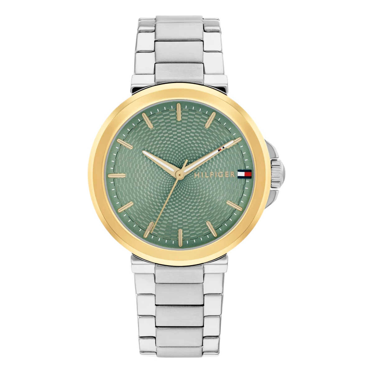 1782778_1 Tommy Hilfiger Lori Quartz Stållänk Grön - Bild 1
