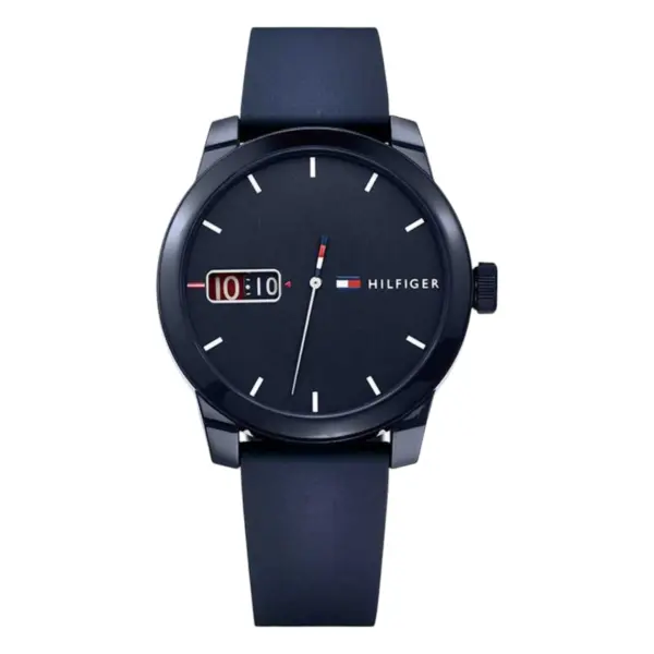 Tommy Hilfiger Quartz Herr Silikon Blå