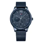 Tommy Hilfiger Damon Quartz Blåtonad Stållänk Blå